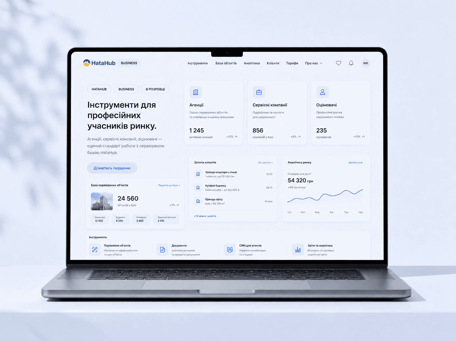 Інструменти для професійних учасників ринку HataHub